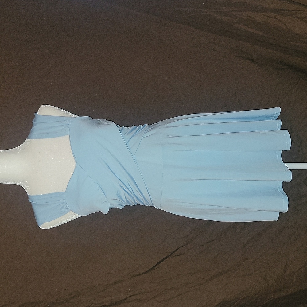 Sky blue dress